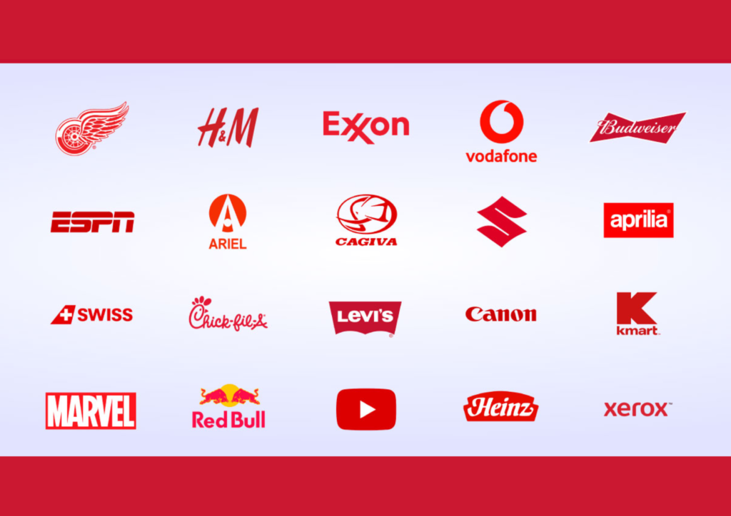 Red logos are making history and grabbing attention